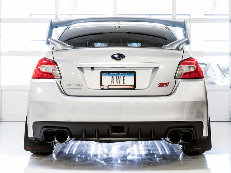 AWE Tuning Subaru STI VA / WRX GV / STI GV Sedan Touring Edition Exhaust - Diamond Black Tip (102mm)-thumbmail-8