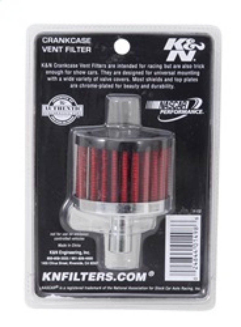 K&N Steel Base Crankcase Vent Filter .5in Vent OD x 2in OD x 1.5in Height-thumbmail-10