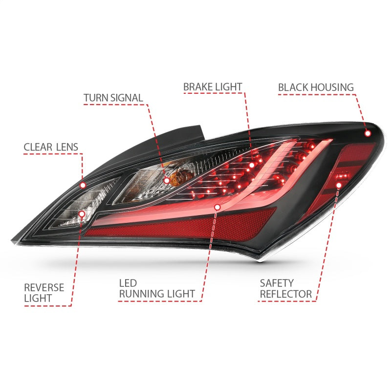 ANZO 10-13 Hyundai Genesis 2DR LED Taillights Smoke-thumbmail-14