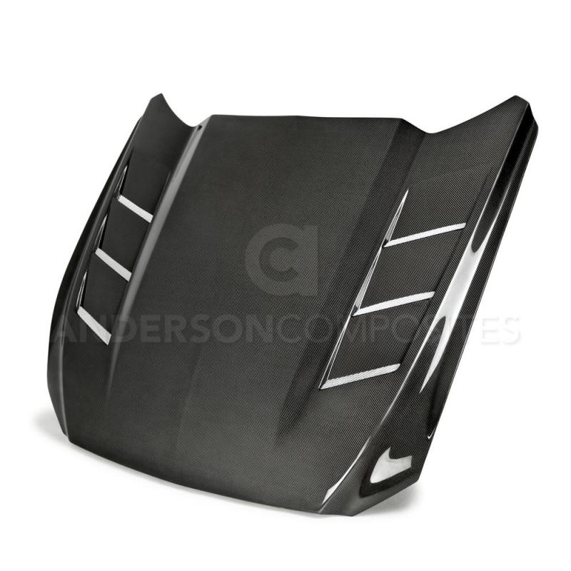 Anderson Composites 15-17 Ford Mustang (Excl. GT350/GT350R) Heat Extractor Double Sided Hood-thumbmail-3