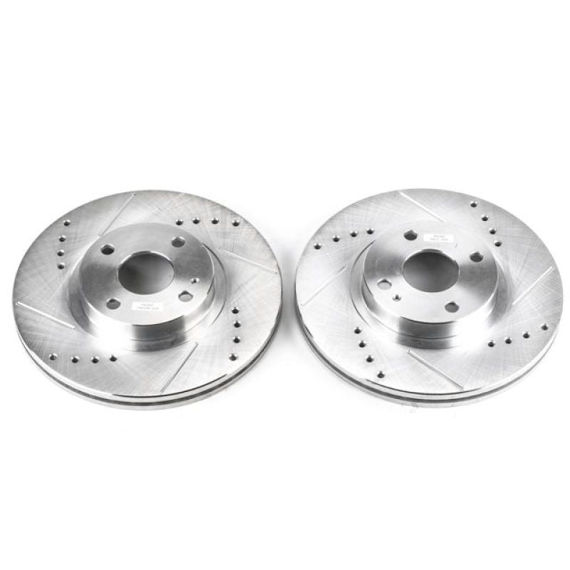 Power Stop 01-05 Mazda Miata Front Evolution Drilled & Slotted Rotors - Pair-thumbmail-1