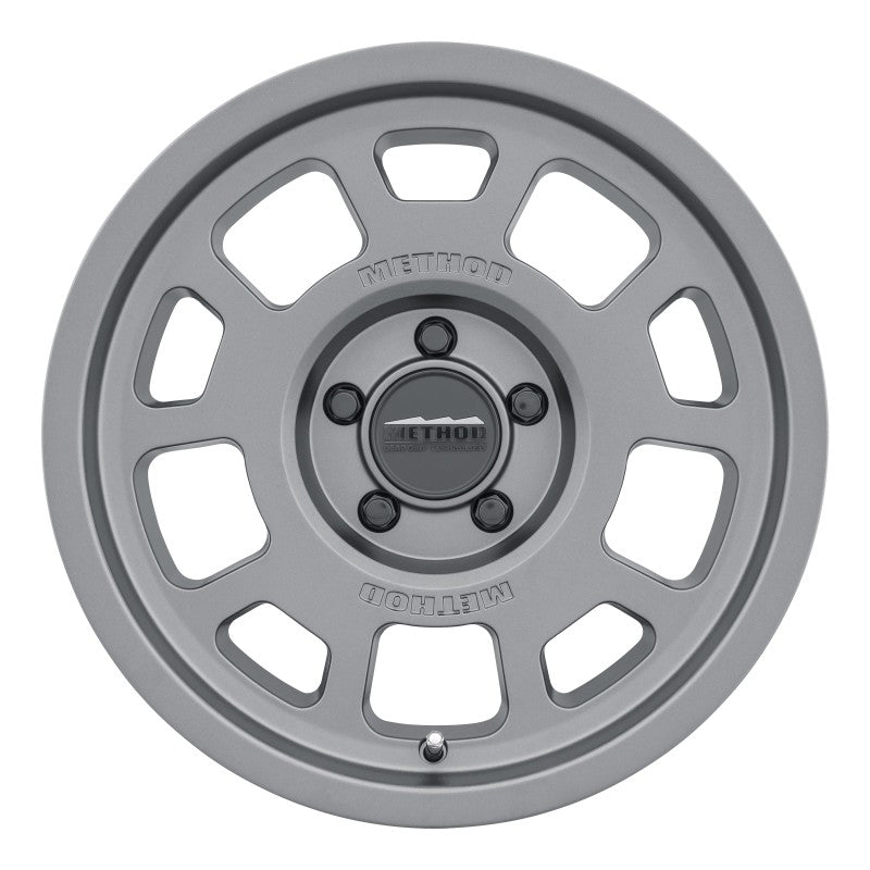Method MR705 17x8.5 0mm Offset 5x5 71.5mm CB Titanium Wheel-thumbmail-3