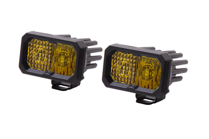 Diode Dynamics Stage Series 2 In LED Pod Pro - Yellow Combo Standard ABL (Pair)-thumbmail-1