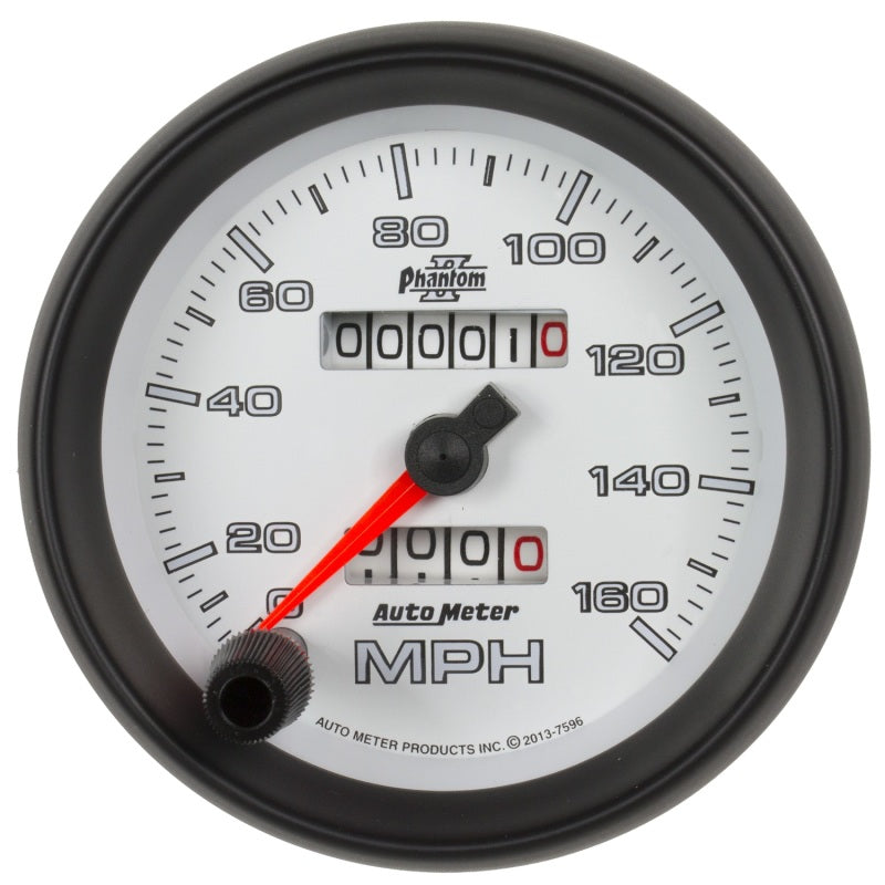 Autometer Phantom II 3-3/8in 160 MPH Mechanical Speedometer-thumbmail-1
