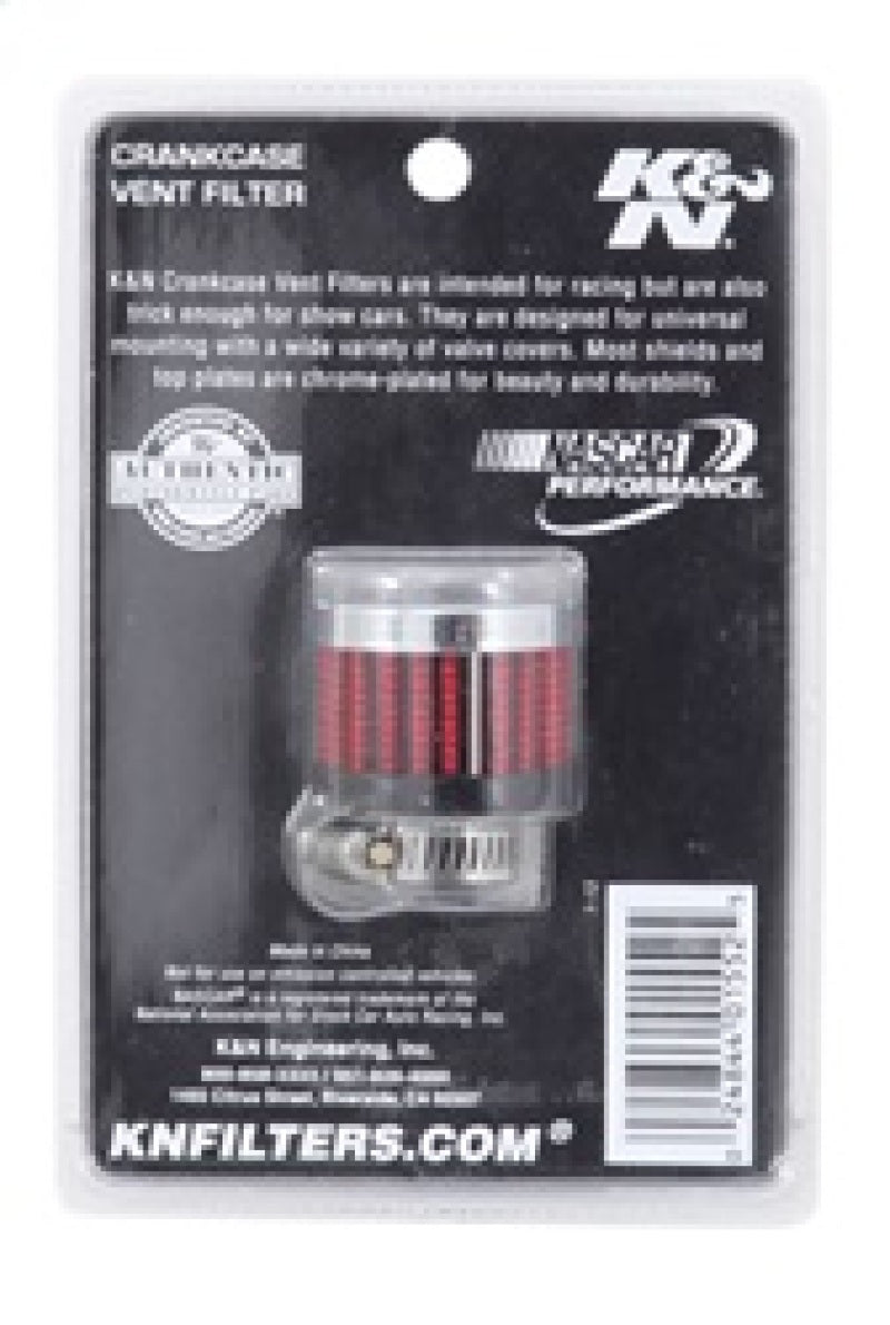 K&N Rubber Base Crankcase Vent Filter - 0.55in Flange ID 1.375in OD 1.125in Height-thumbmail-14