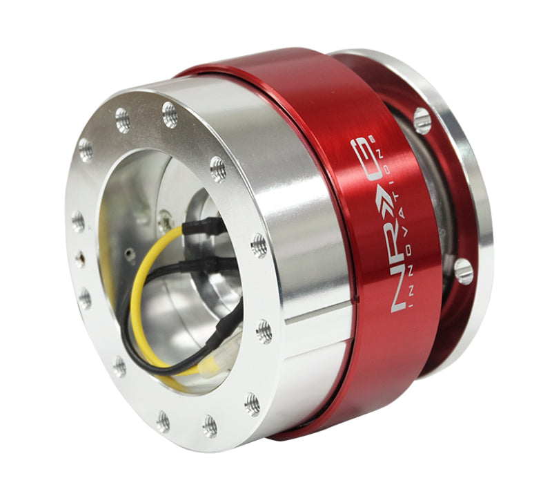 NRG Quick Release - Silver Body/ Red Chrome Ring-thumbmail-3