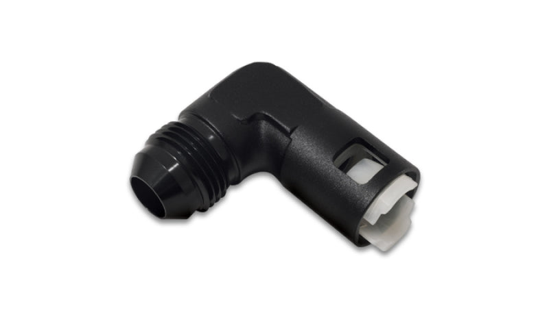 Vibrant 90 Degree Aluminum AN to Female Quick Connect -6AN - 0.375in Hose Size-thumbmail-1