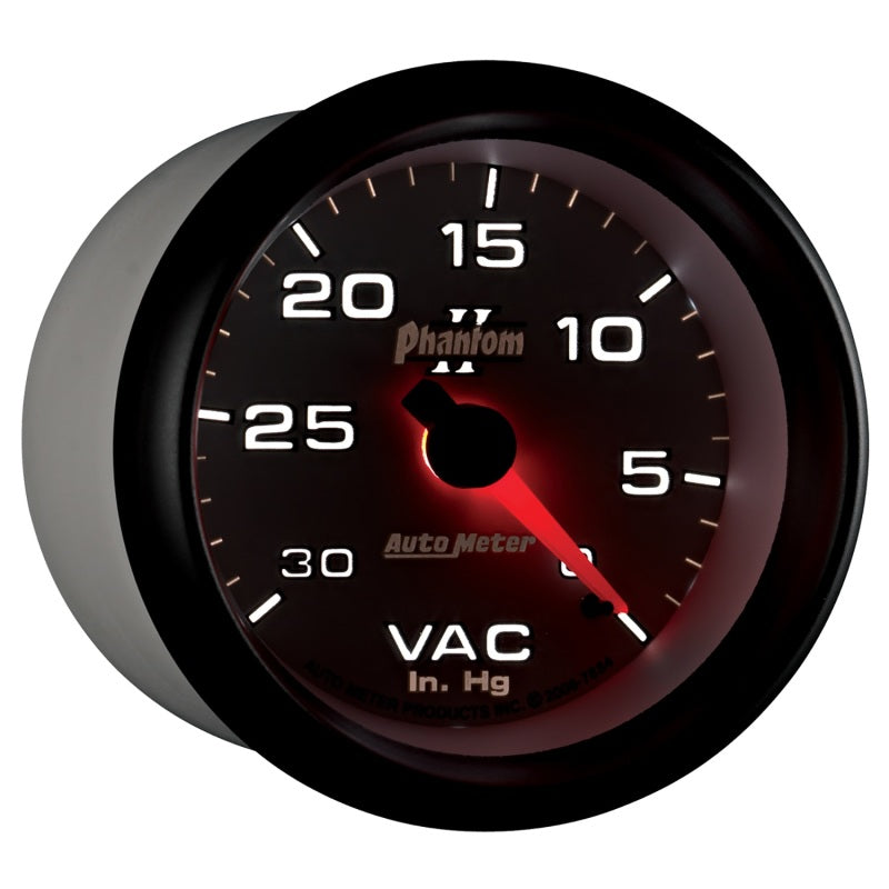 AutoMeter Gauge Vacuum 2-5/8in. 30Inhg Mechanical Phantom II-thumbmail-4