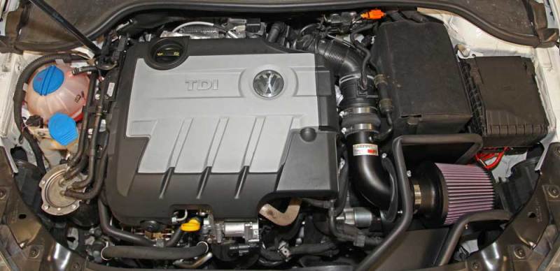 K&N 13-14 Volkwagen Jetta TDI 2.0L Typhoon Short Ram Intake-thumbmail-3