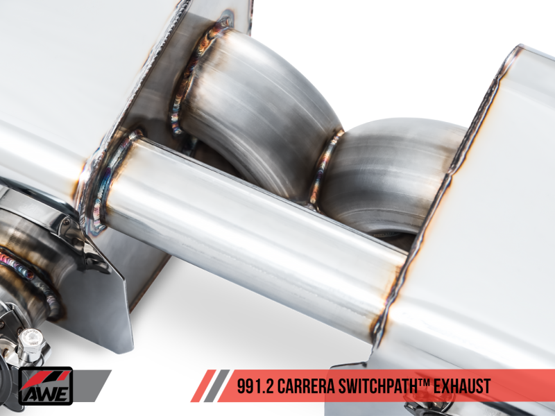 AWE Tuning Porsche 911 (991.2) Carrera / S SwitchPath Exhaust for PSE Cars - Chrome Silver Tips-thumbmail-11