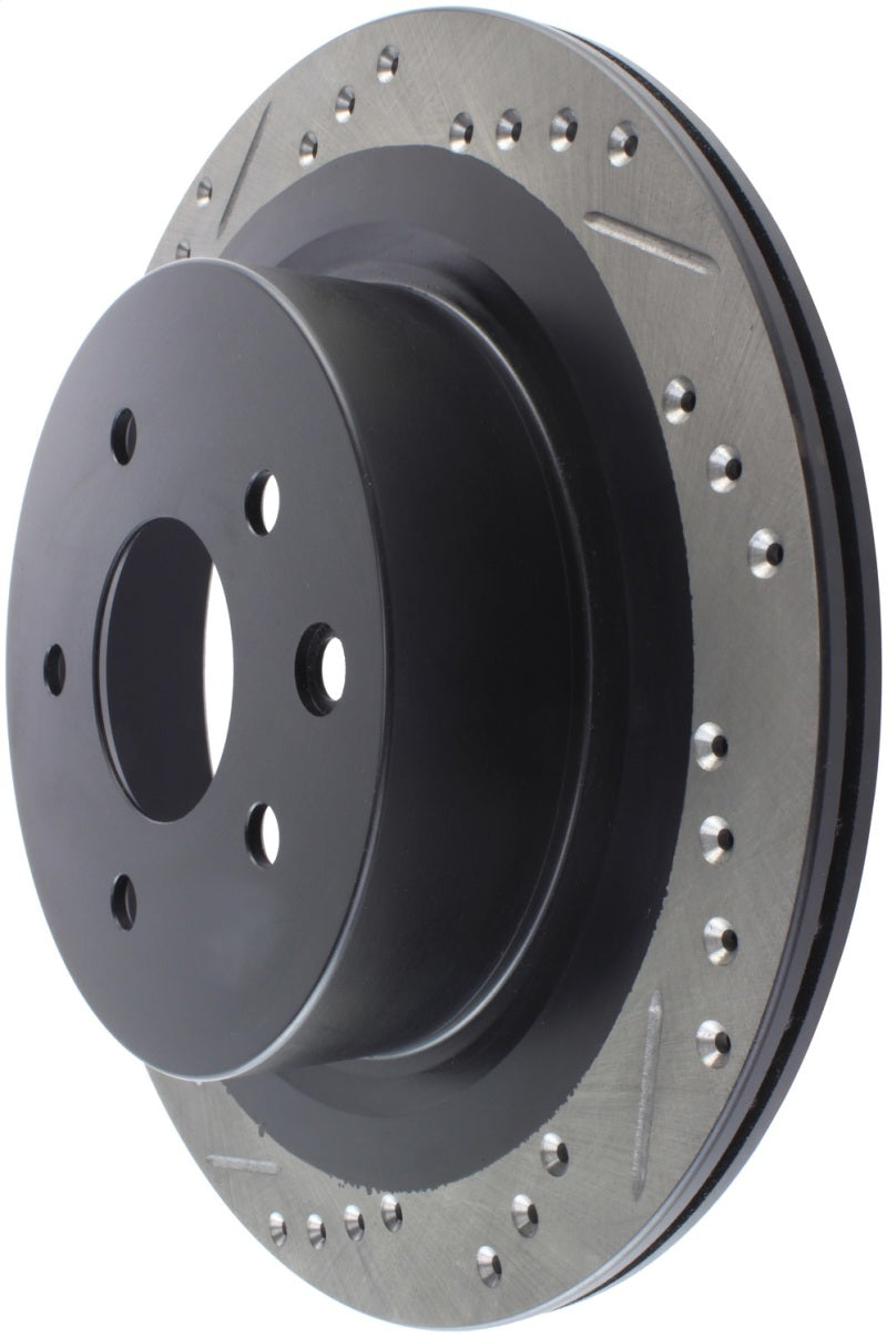 StopTech 06-07 350Z / 05-07 G35 / 06-07 G35X SportStop Slotted & Drilled Rear Right Rotor-thumbmail-12