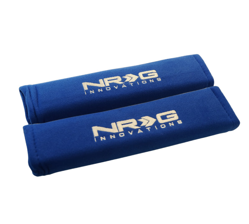 NRG Seat Belt Pads 2.7in. W x 11in. L (Blue) Short - 2pc-thumbmail-2