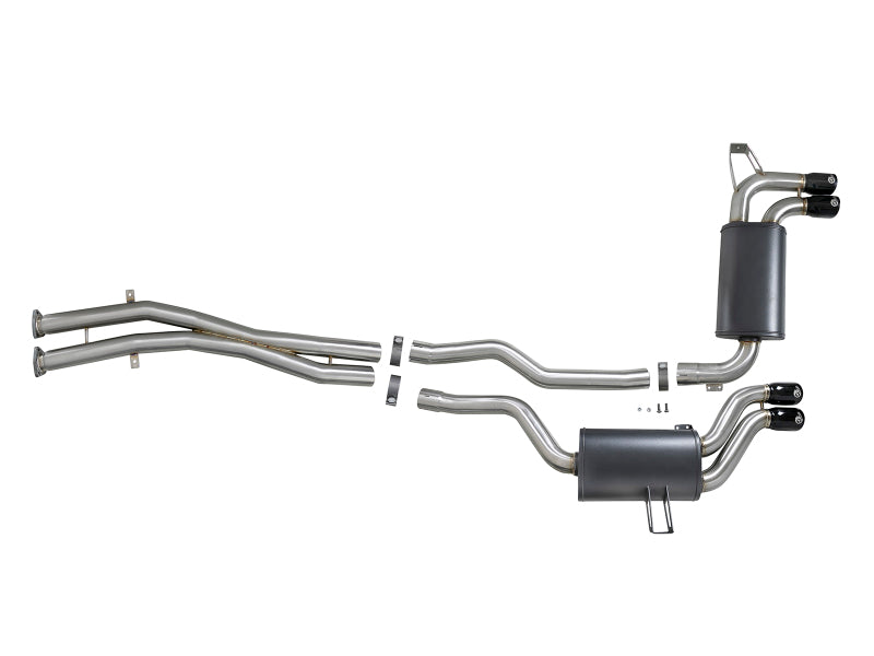 aFe MACH ForceXP 2.5 IN 304 Stainless Steel Cat-Back Exhaust System w/ Black Tips 01-06 BMW M3 (E46)-thumbmail-8