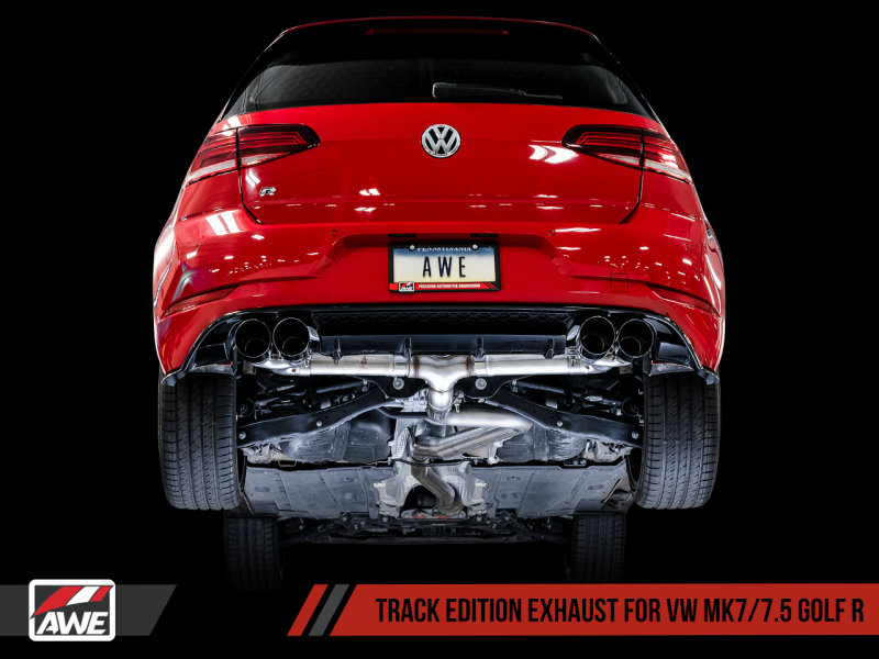 AWE Tuning MK7.5 Golf R Track Edition Exhaust w/Diamond Black Tips 102mm-thumbmail-5