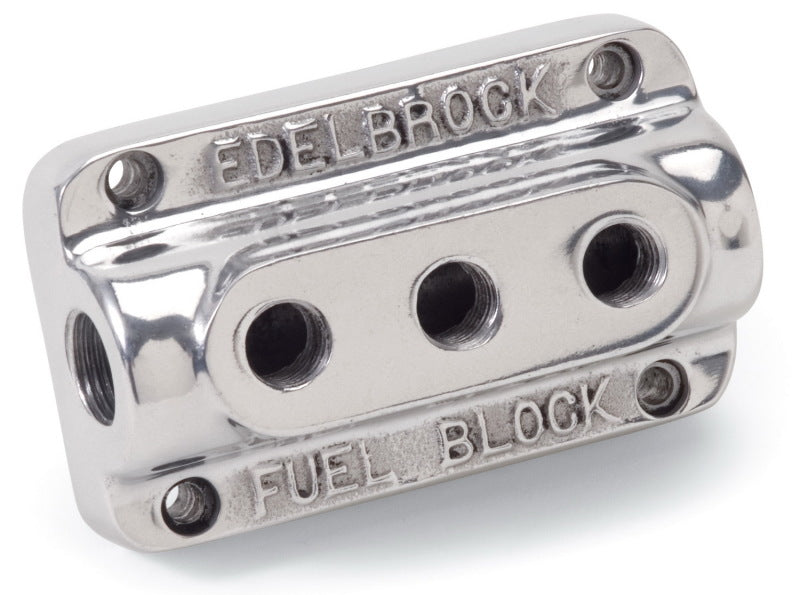 Edelbrock Fuel Block Triple Polished-thumbmail-9