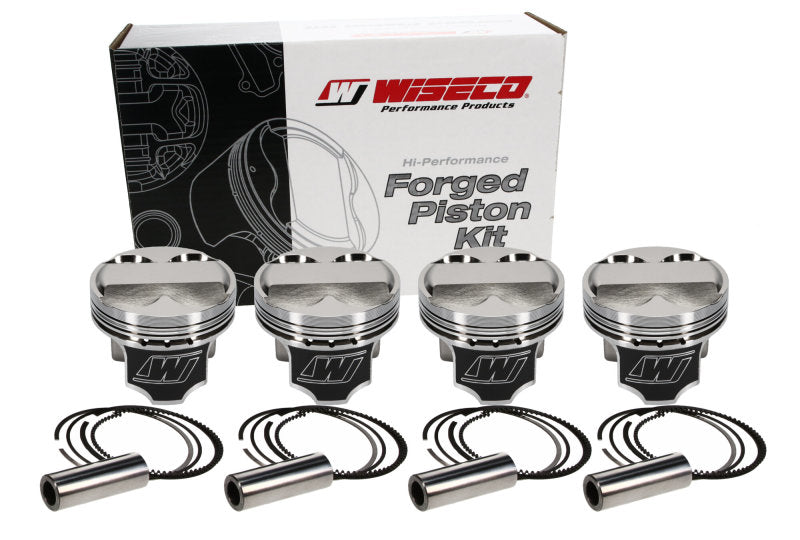 Wiseco Acura 4v Honda B16A +2cc Dome Strut 84.25mm Bore .09 Oversize 10.2 CR Piston Kit - Set of 4-thumbmail-10