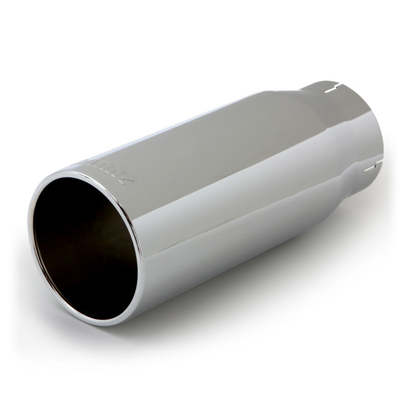 Banks Power Tailpipe Tip Kit - SS Round Straight Cut - Chrome - 4in Tube - 5in X 12.5in-thumbmail-3