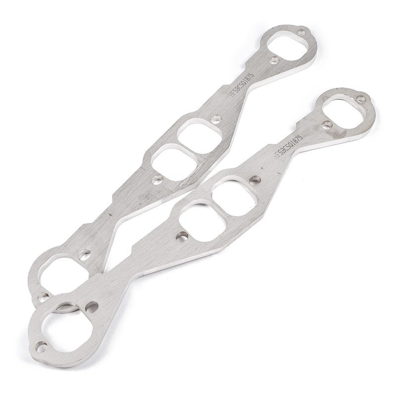 Stainless Works Small Block Chevy Squared Oval Port Header 304SS Exhaust Flanges 1-7/8in Primaries-thumbmail-2