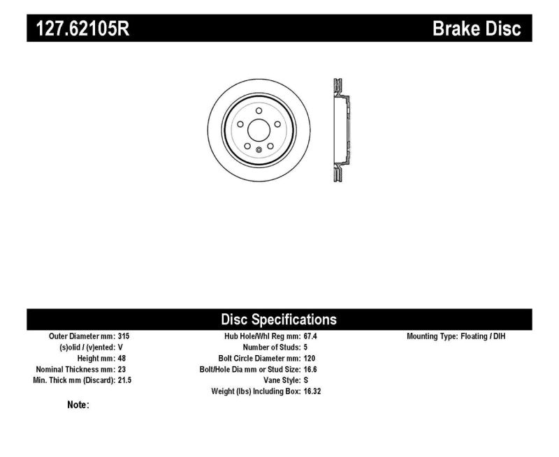 StopTech Slotted & Drilled Sport Brake Rotor-thumbmail-7