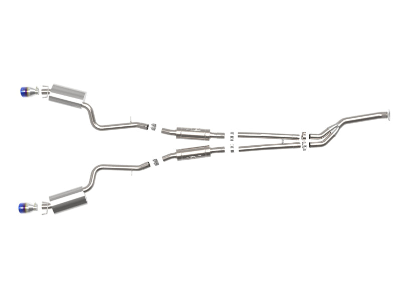 aFe POWER Takeda 16-17 Lexus IS200t L4-2.0L (t) 2.5in-3in 304 SS CB Exhaust w/ Blue Tip-thumbmail-9