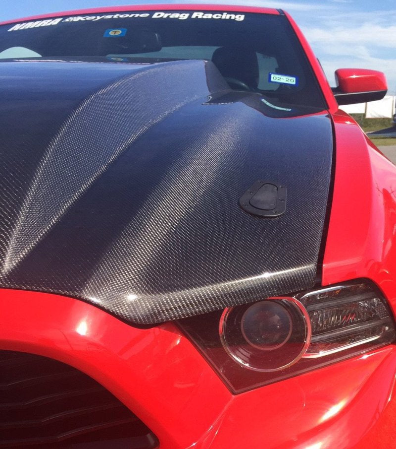 Anderson Composites 2013-2014 Ford Mustang Type-CJ Carbon Fiber Cowl Hood-thumbmail-9