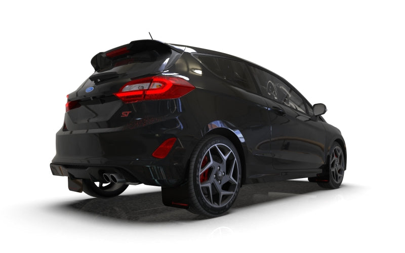 Rally Armor 18-22 Ford Fiesta ST MK8 Black UR Mud Flap w/ Orange Logo-thumbmail-3