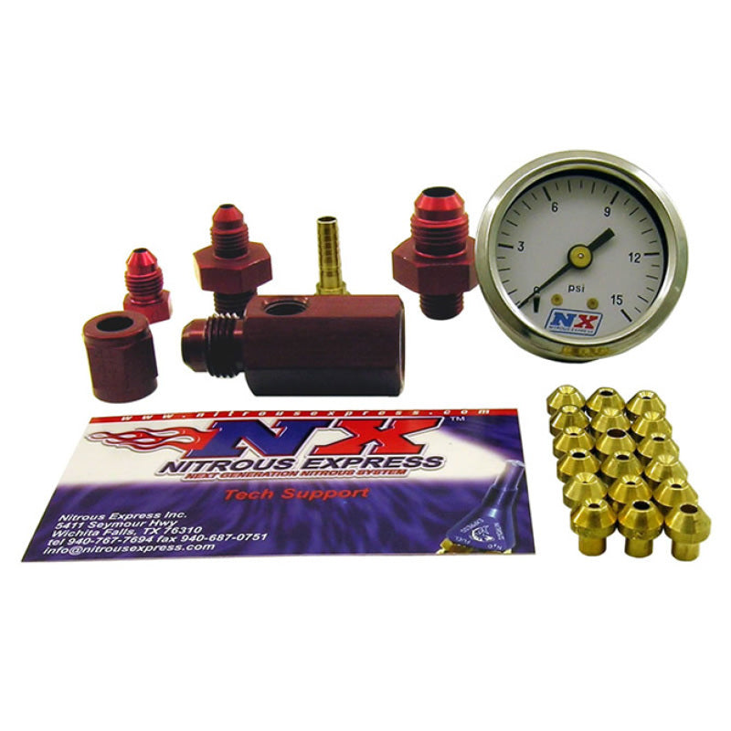 Nitrous Express Master Flo-Check (Checks Flowing Fuel Pressures Gauge Incl)-thumbmail-2