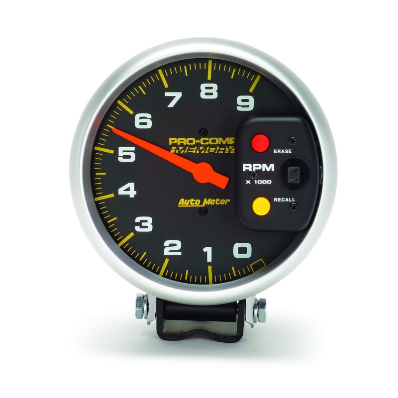 Autometer Pro-Comp 5in / 0-9K RPM / Pedestal w/Peak Memory Tachometer-thumbmail-2