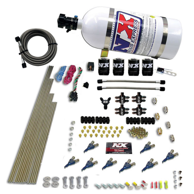 Nitrous Express 8 Cyl Alcohol Nitrous Kit (250-550HP) w/10lb Bottle-thumbmail-2