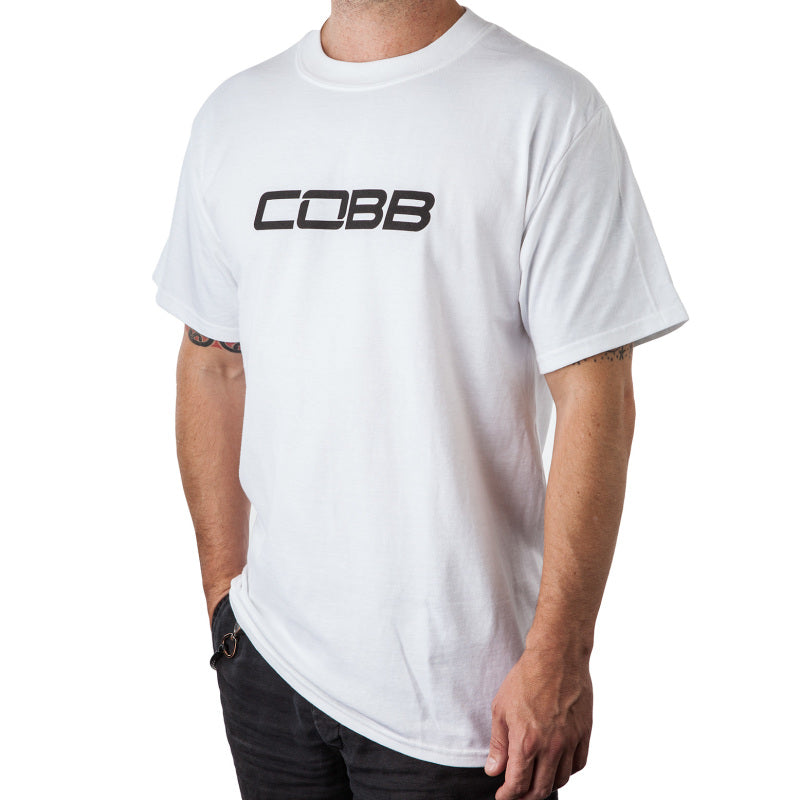 Cobb Tuning Logo Mens White T-Shirt - XSM-thumbmail-1