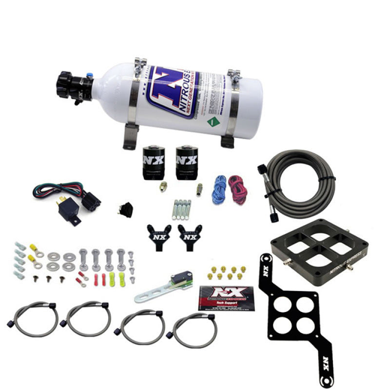 Nitrous Express Dominator Billet Crossbar Stage 6 Nitrous Kit (50-300HP) w/5lb Bottle-thumbmail-2