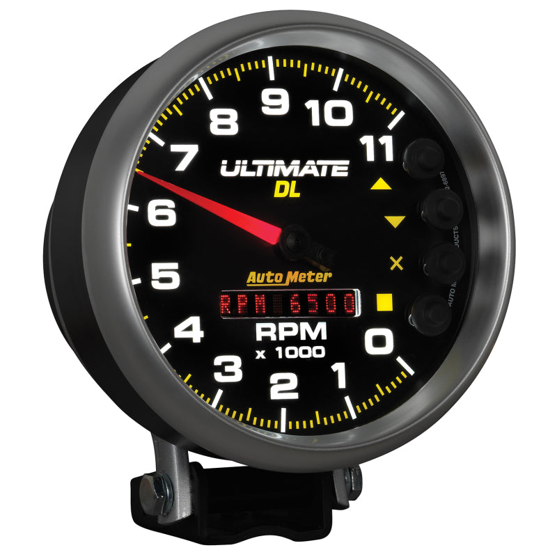 Autometer 5 inch Ultimate DL Playback Tachometer 11000 RPM - Black-thumbmail-5
