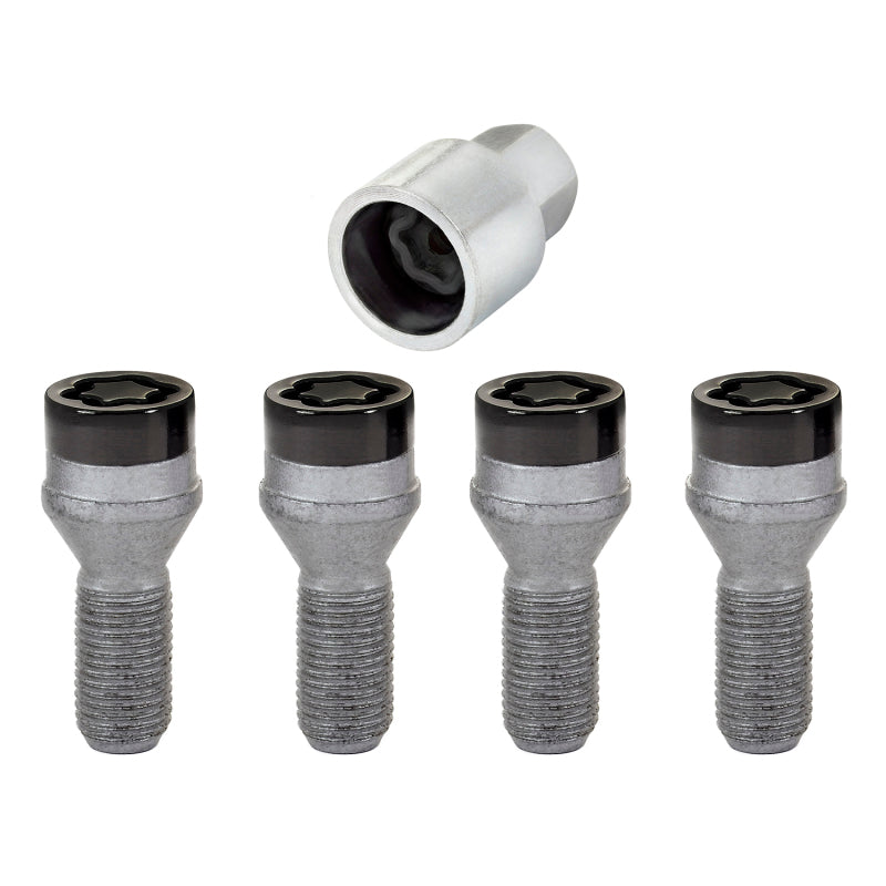 McGard Wheel Lock Bolt Set - 4pk. (Cone Seat) M14X1.25 / 17mm Hex / 27.3mm Shank Length - Black-thumbmail-7