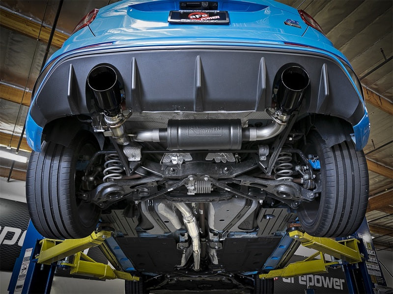 aFe Takeda 3in 304 SS Cat-Back Exhaust System w/ Black Tips 16-18 Ford Focus RS I4-2.3L (t)-thumbmail-3