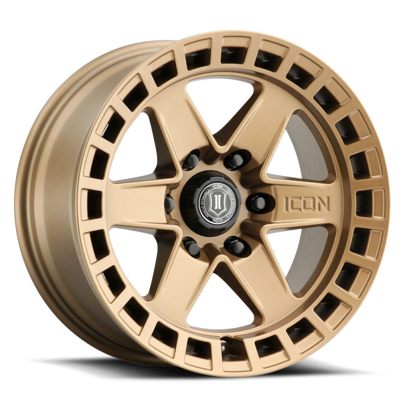 ICON Raider 17x8.5 6x120 0mm Offset 4.75in BS Satin Brass Wheel-thumbmail-4