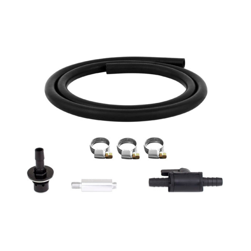 Mishimoto Compact Baffled Oil Catch Can Petcock Drain Kit w/ Metal Drain Fitting-thumbmail-2