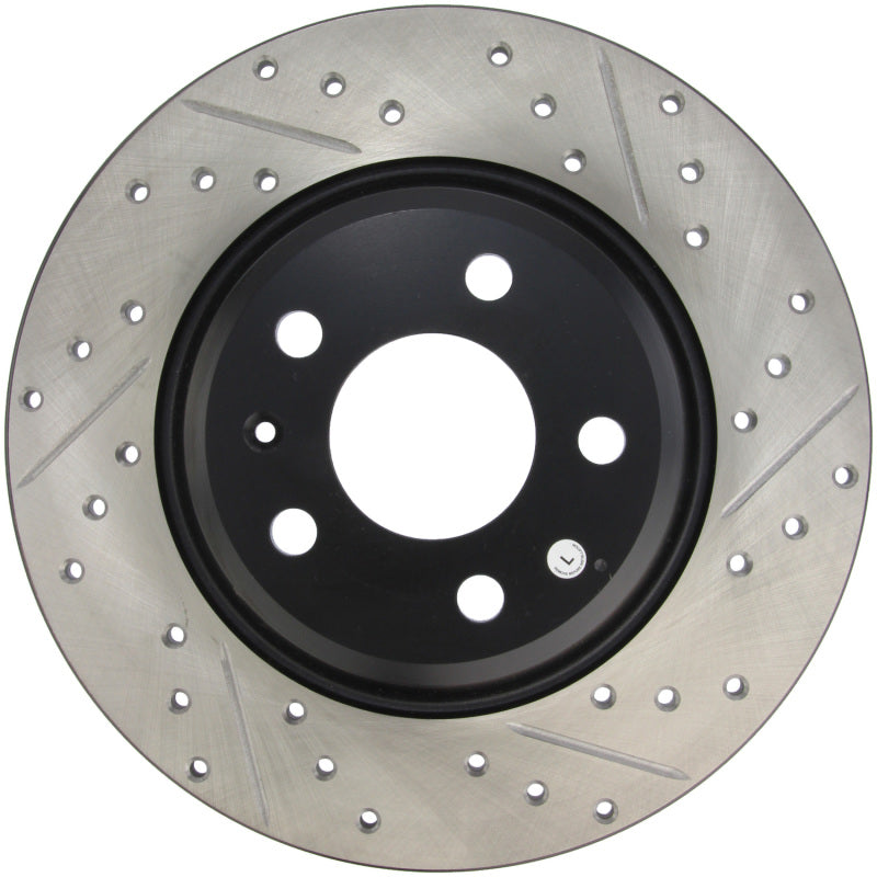 StopTech Power Slot 09-10 Audi A4/A4 Quattro / 08-10 A5 / 10 S4 Rear Left Drilled & Slotted Rotor-thumbmail-6