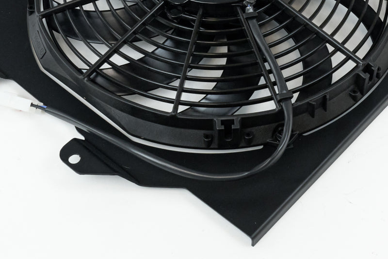 CSF 92-00 Honda Civic All-Aluminum Fan Shroud w/12in SPAL Fan - Black Finish-thumbmail-4