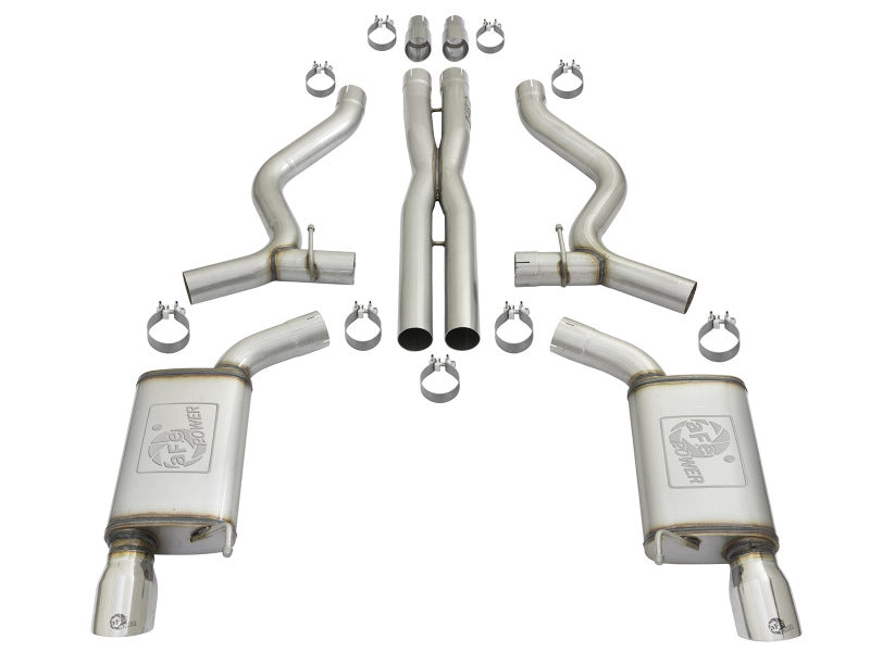 aFe MACHForce XP 3in Sport Tone Cat-Back Exhausts w/ Polished Tips 15-17 Ford Mustang V6/V8-thumbmail-8