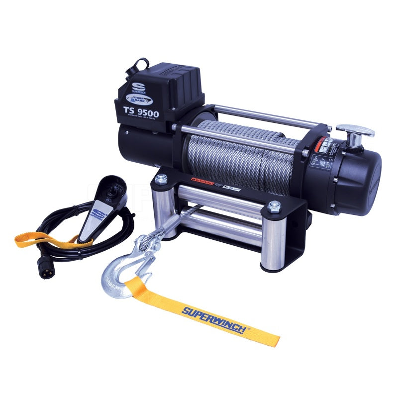 Superwinch 9500 LBS 12V DC 11/32in x 95ft Steel Rope Tiger Shark 9500 Winch-thumbmail-7