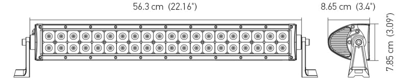 Hella Value Fit Sport 22in - 120W LED Light Bar - Dual Row Combo Beam-thumbmail-5