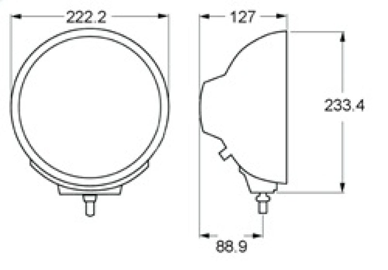 Hella Rallye 4000 series BlackEuro Beam 12V Halogen Lamp with Position Lamp-thumbmail-32