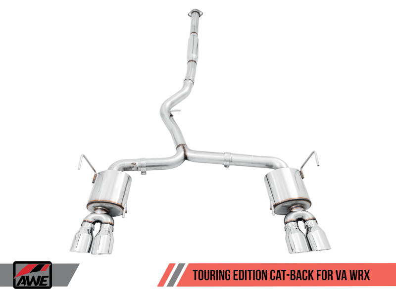 AWE Tuning 2015+ Subaru WRX VA Sedan Touring Edition Exhaust - Chrome Silver Tips (102mm)-thumbmail-6
