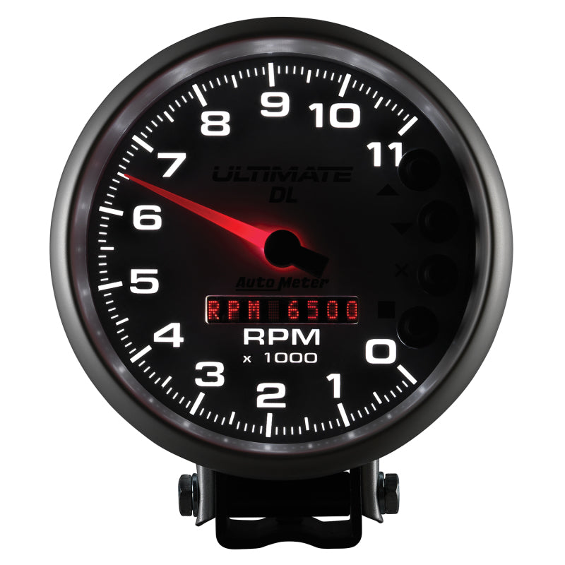 Autometer 5 inch Ultimate DL Playback Tachometer 11000 RPM - Silver-thumbmail-4