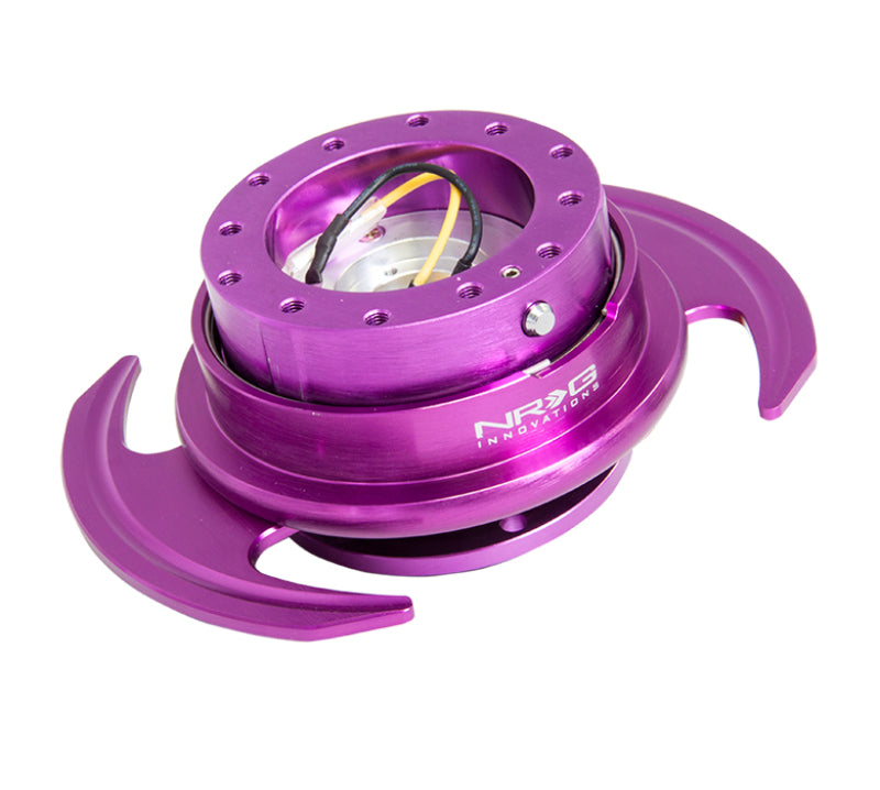 NRG Quick Release Kit Gen 3.0 - Purple Body / Purple Ring w/Handles-thumbmail-2