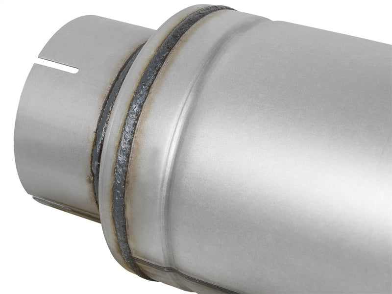 aFe ATLAS Aluminized Steel Muffler 5in Center/Center 24in L x 7in Diameter - Round Body-thumbmail-7