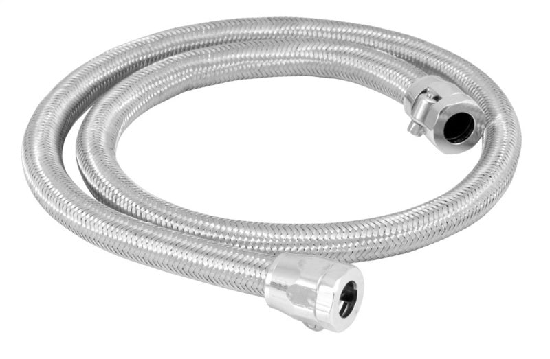 Spectre Stainless Steel Flex Fuel Line 3/8in. ID - 3ft. w/Chrome Clamps-thumbmail-2