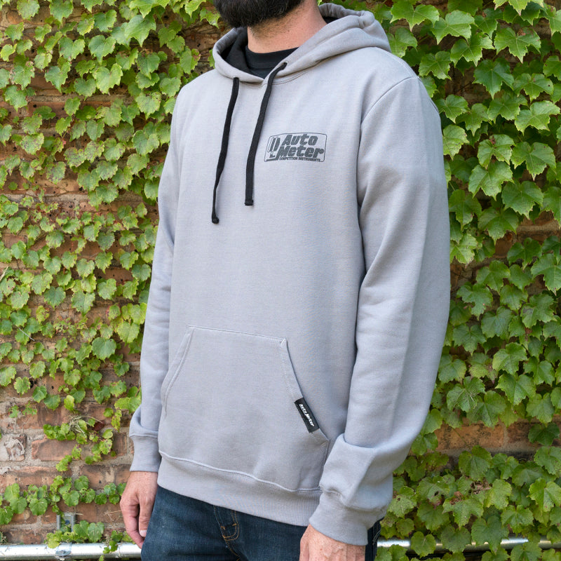 Autometer Gray Competition Pullover Hoodie - Adult Large-thumbmail-3