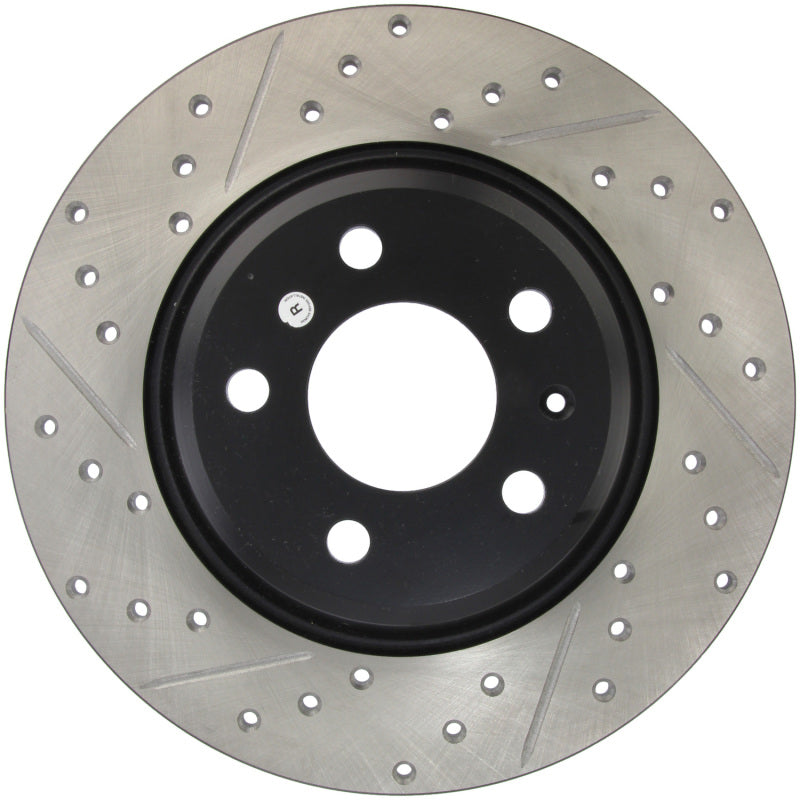 StopTech Power Slot 09-10 Audi A4/A4 Quattro / 08-10 A5 / 10 S4 Rear Right Drilled & Slotted Rotor-thumbmail-8