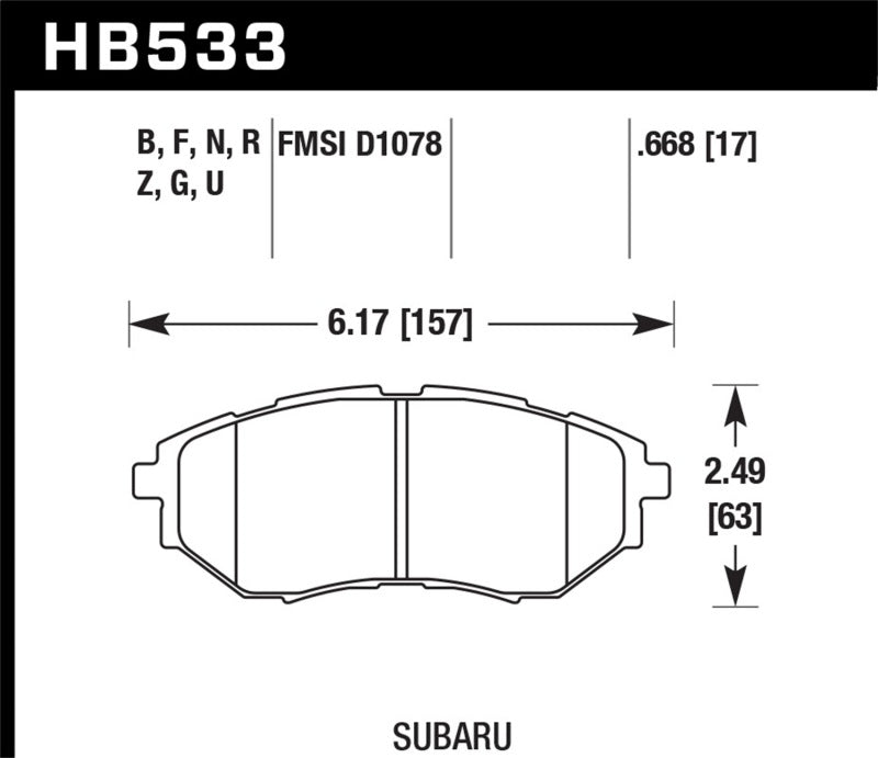 Hawk 05-08 LGT D1078 DTC-60 Race Front Brake Pads-thumbmail-3